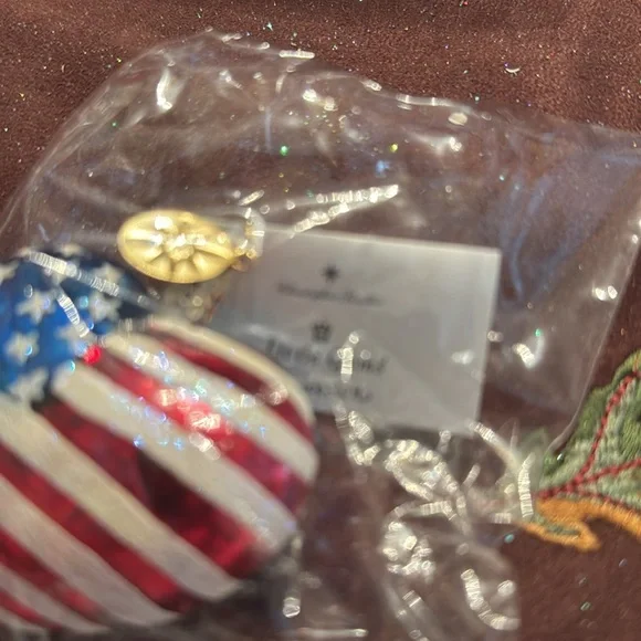 🐈⬛ Christopher Radko ornament EUC American Heart Gem - Picture 4 of 5